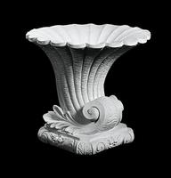 Nautilus blomstervase i marmor