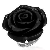 Black Rose Stålring