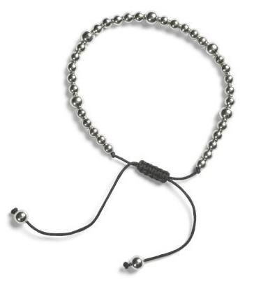 Smukt enkelt armbånd med metal beads. 5mm