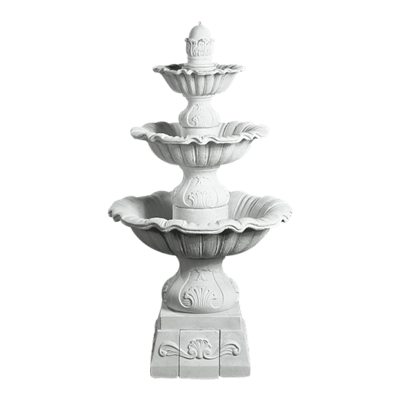 Anzio marmor fontæne med 3 vandkar.