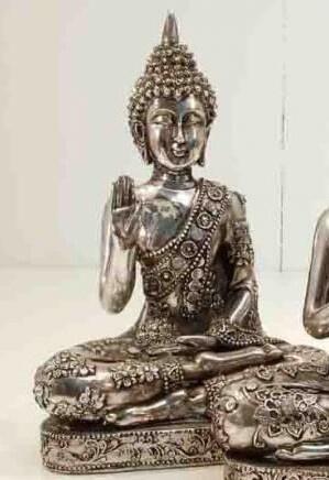 Sølv Buddha