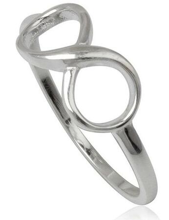 Loop design sølvfingerring - Se matchene loop smykker nederst på siden.