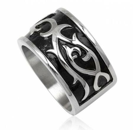 Gothic Steel Male Ring