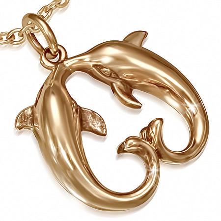 Delfin Smykkevedhæng i bronze