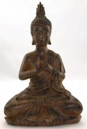 40 cm Antikbrun Buddha