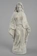 Jomfru Maria Figur I Hvid Keramik